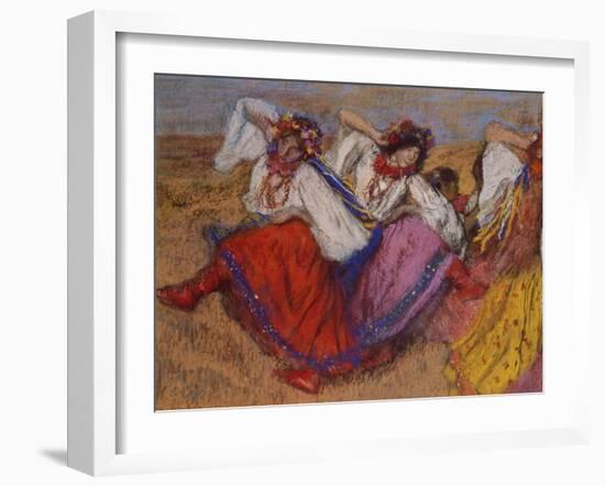 Russian Dancers, about 1895-Edgar Degas-Framed Giclee Print