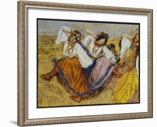 Russian Dancers, C.1895-Edgar Degas-Framed Giclee Print