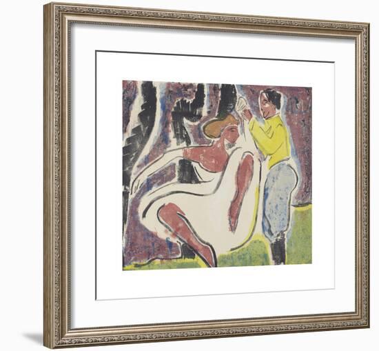 Russian Dancers-Ernst Ludwig Kirchner-Framed Premium Giclee Print