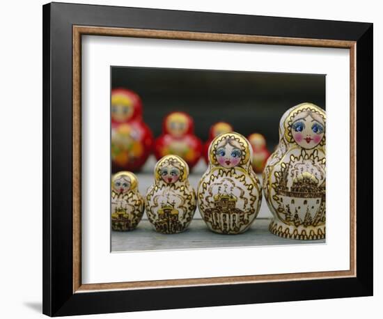 Russian Dolls, Siberia, Russia-Bruno Morandi-Framed Premium Photographic Print