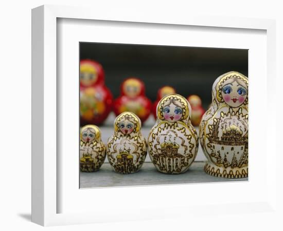 Russian Dolls, Siberia, Russia-Bruno Morandi-Framed Premium Photographic Print