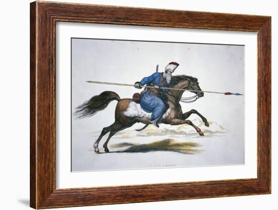 Russian Don Cossack, C.1820 (W/C on Paper)-T. Kelly-Framed Giclee Print