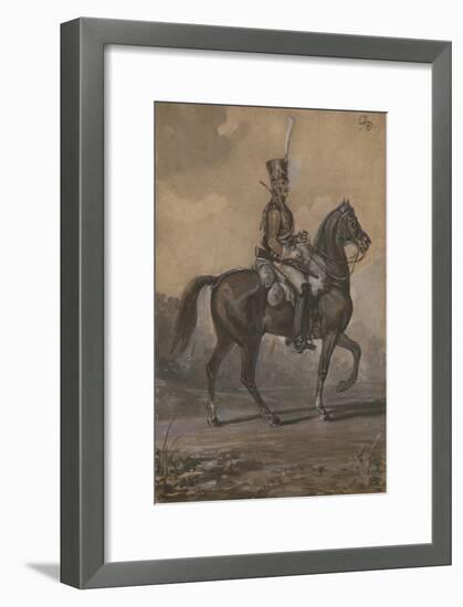 Russian Dragoon, 1820-Alexander Ivanovich Sauerweid-Framed Giclee Print