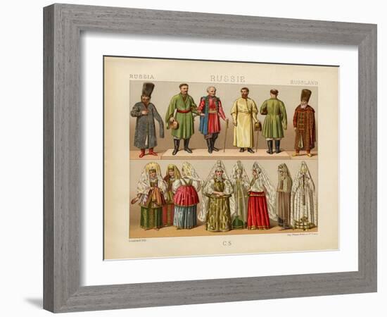 Russian Dress, 1880-Daniel Urrabieta Vierge-Framed Giclee Print