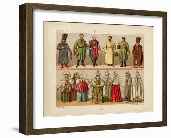 Russian Dress, 1880-Daniel Urrabieta Vierge-Framed Giclee Print