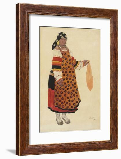 Russian Fair - Peasant Woman, 1922-Leon Bakst-Framed Premium Giclee Print
