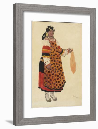 Russian Fair - Peasant Woman, 1922-Leon Bakst-Framed Premium Giclee Print