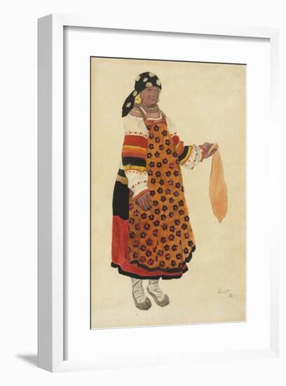 Russian Fair - Peasant Woman, 1922-Leon Bakst-Framed Premium Giclee Print