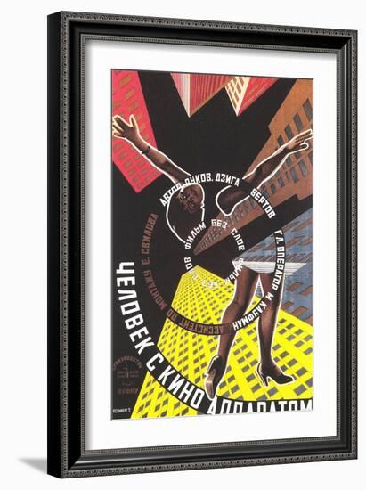 Russian Film Poster with Limbs-null-Framed Art Print