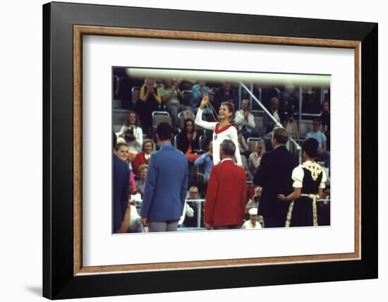 Russian Gymnast Olga Korbut Winner at the 1972 Summer Olympic Games in Munich, Germany-John Dominis-Framed Photographic Print