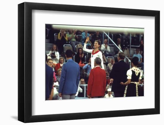 Russian Gymnast Olga Korbut Winner at the 1972 Summer Olympic Games in Munich, Germany-John Dominis-Framed Photographic Print