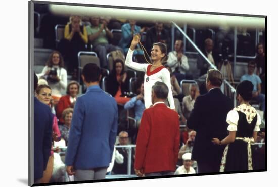 Russian Gymnast Olga Korbut Winner at the 1972 Summer Olympic Games in Munich, Germany-John Dominis-Mounted Photographic Print