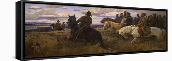 Russian Horsemen in the Steppe, 1957-V.V. Schatalin-Framed Premier Image Canvas