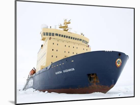 Russian Icebreaker, Kapitan Khlebnikov in Pack Ice, Weddell Sea, Antarctica, Polar Regions-Thorsten Milse-Mounted Photographic Print