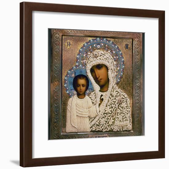 Russian Icon: Mary-Aleksandra Makhalova-Framed Photographic Print