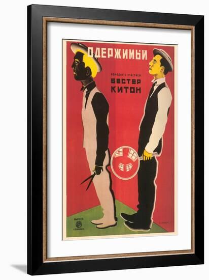 Russian Keaton Film Poster--Framed Art Print