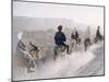 Russian Look of the Land Essay: Donkeys Carring Moslem Peasants on Dusty Road-Howard Sochurek-Mounted Photographic Print