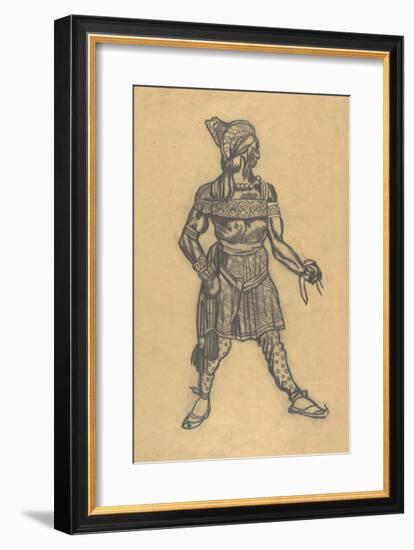 Russian Male Dancer-Leon Bakst-Framed Premium Giclee Print