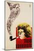 Russian Movie Poster Depicting a Child Smoking a Pipe-null-Mounted Giclee Print