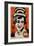 Russian Movie Poster Depicting a Woman Smoking a Cigarette-null-Framed Giclee Print