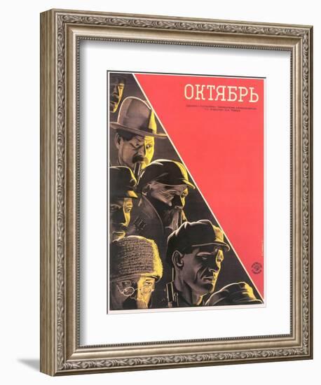 Russian October Film Poster-null-Framed Art Print