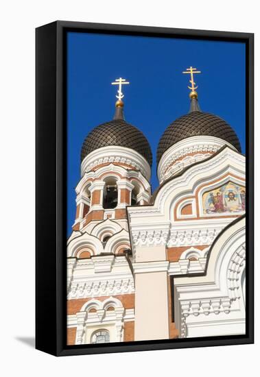 Russian Orthodox Alexander Nevsky Cathedral in Toompea, Old Town, Tallinn, Estonia, Baltic States-Nico Tondini-Framed Premier Image Canvas