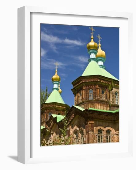 Russian Orthodox Church in Karakol, Kyrgyzstan, Central Asia-Michael Runkel-Framed Photographic Print