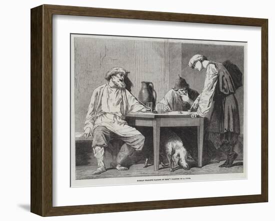 Russian Peasants Playing at Dice-null-Framed Giclee Print