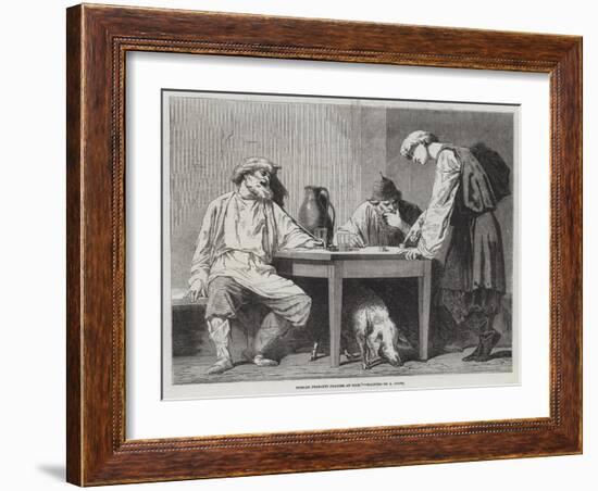 Russian Peasants Playing at Dice-null-Framed Giclee Print