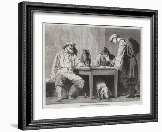 Russian Peasants Playing at Dice-null-Framed Giclee Print