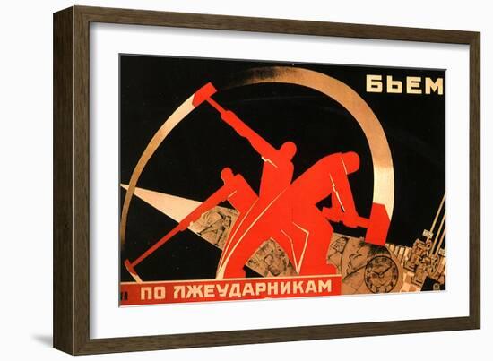 Russian Poster, c.1931-null-Framed Giclee Print