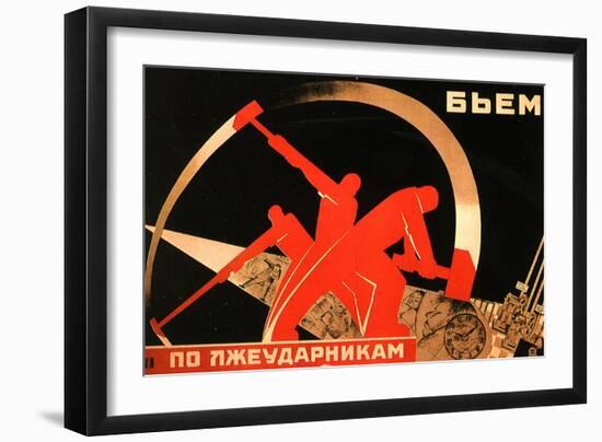 Russian Poster, c.1931-null-Framed Giclee Print