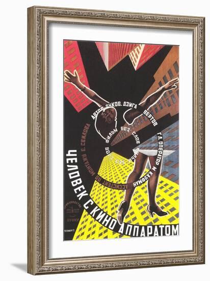 Russian Poster with Limbs and Spiral-null-Framed Giclee Print