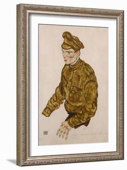 Russian Prisioner of War-Egon Schiele-Framed Giclee Print