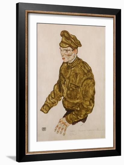 Russian Prisioner of War-Egon Schiele-Framed Giclee Print