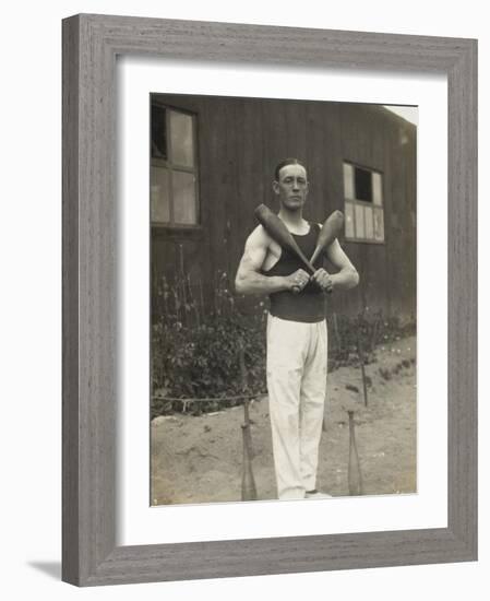 Russian Prisoner - Juggler - German Camp, WWI-null-Framed Photographic Print