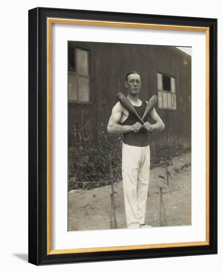 Russian Prisoner - Juggler - German Camp, WWI-null-Framed Photographic Print