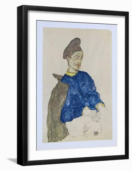 Russian Prisoner of War, 1914-Egon Schiele-Framed Collectable Print