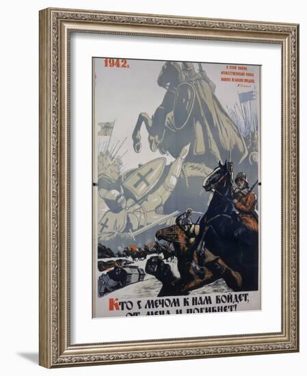 Russian Propaganda Poster-null-Framed Photographic Print