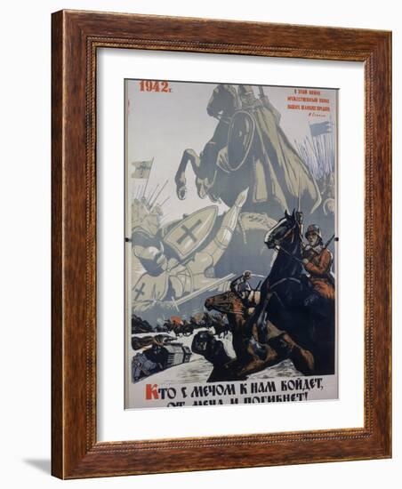 Russian Propaganda Poster-null-Framed Photographic Print