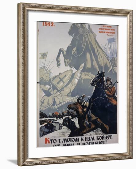 Russian Propaganda Poster-null-Framed Photographic Print