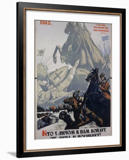Russian Propaganda Poster-null-Framed Photographic Print