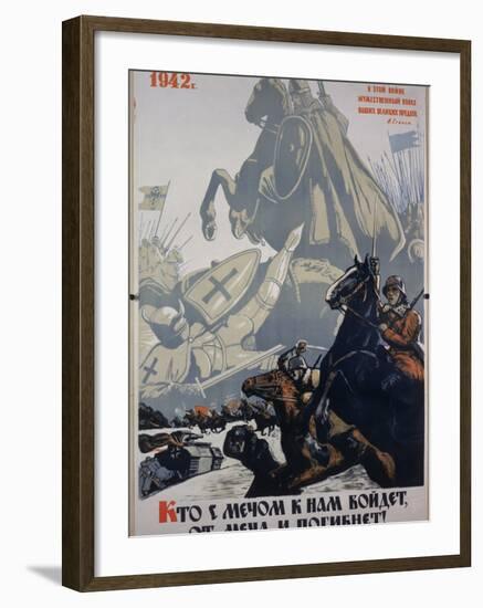 Russian Propaganda Poster-null-Framed Photographic Print