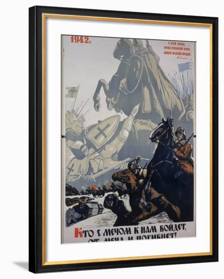 Russian Propaganda Poster-null-Framed Photographic Print