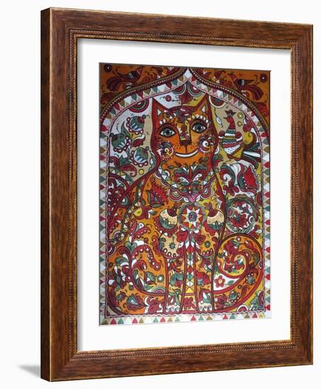 Russian Red Cat-Oxana Zaika-Framed Giclee Print