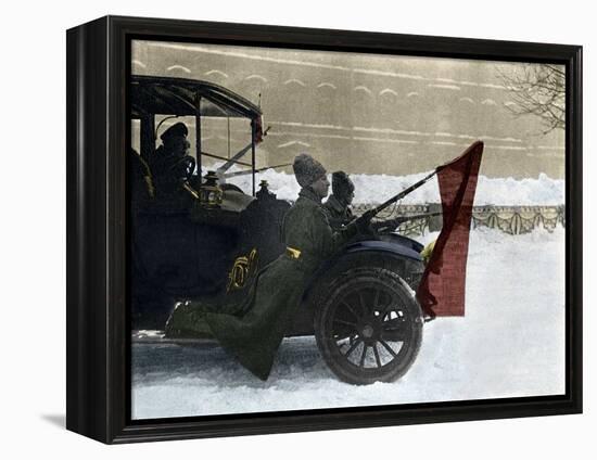 Russian Revolution (Russian Revolution, 1917.): Days in Petrograd, Soldiers of the Red Army Circula-Anonymous Anonymous-Framed Premier Image Canvas