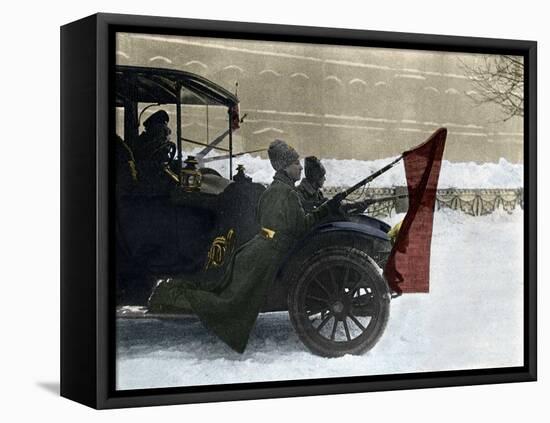 Russian Revolution (Russian Revolution, 1917.): Days in Petrograd, Soldiers of the Red Army Circula-Anonymous Anonymous-Framed Premier Image Canvas