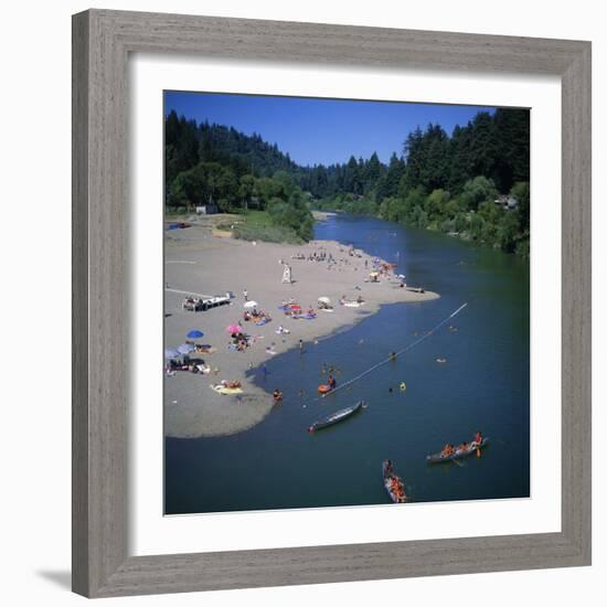 Russian River at Monte Rio, Sonoma County, California, USA-Christopher Rennie-Framed Photographic Print