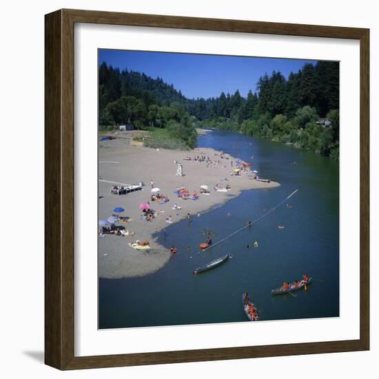 Russian River at Monte Rio, Sonoma County, California, USA-Christopher Rennie-Framed Photographic Print