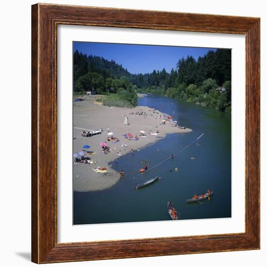 Russian River at Monte Rio, Sonoma County, California, USA-Christopher Rennie-Framed Photographic Print